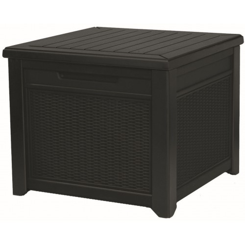 KETER CUBE RATTAN 208L Zahradní úložní box/stůl 72,2 x 71 x 59 cm, grafit 17199597