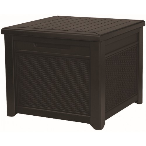 KETER CUBE RATTAN 208L Zahradní úložní box/stůl 72,2 x 71 x 59 cm, hnědá 17199597