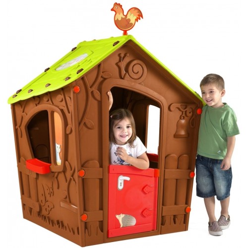 KETER MAGIC PLAYHOUSE dětský domek, hnědá/zelená 17185442