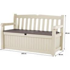 KETER EDEN GARDEN BENCH 265L Úložná lavice 140 x 60 x 84 cm, béžová/hnědá 17190198