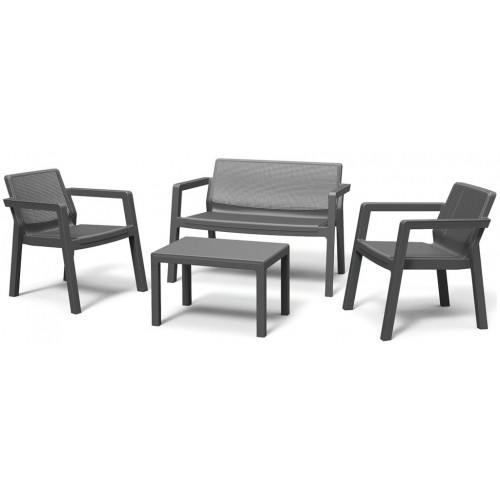 KETER EMILY PATIO Set zahradní bez sedáků, grafit 17209500