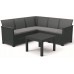 KETER ELODIE CORNER 5 SEATER Set zahradní, grafit/šedá 17210755