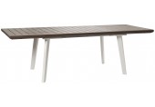 KETER HARMONY Rozkládací stůl 162 x 100 x 74 cm, bílá/cappuccino 17202278