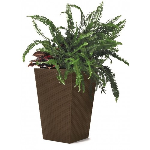 KETER RATTAN PLANTER S 23,6L Květináč, malý 28,5 x 43,5 cm, hnědá 17192300