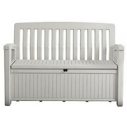 BAZAR KETER PATIO BENCH 227L Úložná lavice 138,6 x 63,5 x 88 cm, bílá 17202690 ROZBALENO!!