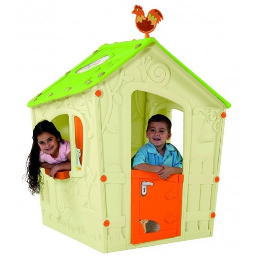 KETER MAGIC PLAYHOUSE dětský domek, krémová/oranžová/zelená 17185442