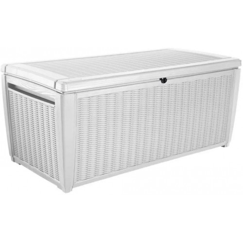 KETER POOL BOX 511L Zahradní úložný box ratan 145 x 73 x 64 cm, bílý 17205835