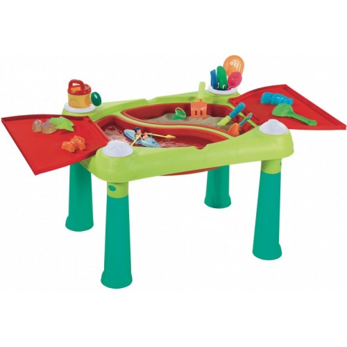 KETER SAND & WATER TABLE stoleček na hraní, tyrkysová/červená 17184058