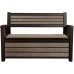 VÝPRODEJ KETER HUDSON STORAGE BENCH 227L Úložná lavice 132,7 x 61,2 x 89 cm, hnědá 17204490 POŠKOZENÝ OBAL, ŠPINAVÝ SEDACÍ DÍL!!