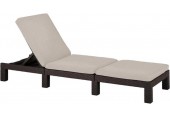 KETER DAYTONA DELUXE lehátko, 195 x 65 x 25,5 cm, hnědá 17211632