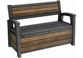 KETER DECO GARDEN BENCH 227L Úložná lavice, 133 x 61 x 89 cm, walnut 17213853