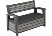 KETER DECO GARDEN BENCH 227L Úložná lavice, 133 x 61 x 89 cm, šedá 17213853