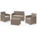 KETER ELODIE 2 SEATER Set zahradní s úložným stolem, cappuccino/písková 17211877