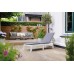 KETER FORMENTERA lehátko s poduškou, 187,5 x 58 x 29 cm, bílá/šedá 17213633