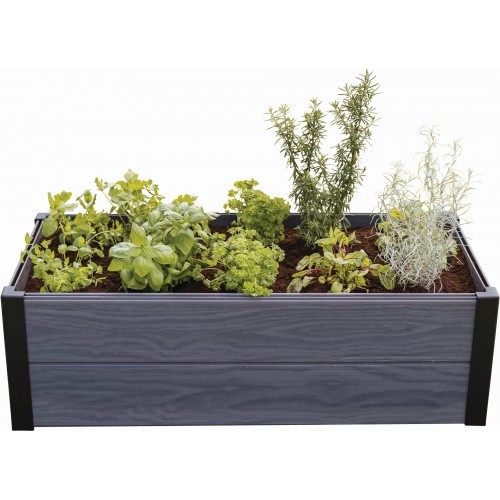 KETER MAPLE TROUGH Vyvýšený záhon, 106 x 50 x 32 cm, šedý 17209666