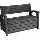 KETER OTTER BENCH 227L Úložná lavice 133 x 61 x 89 cm, grafit 17212485
