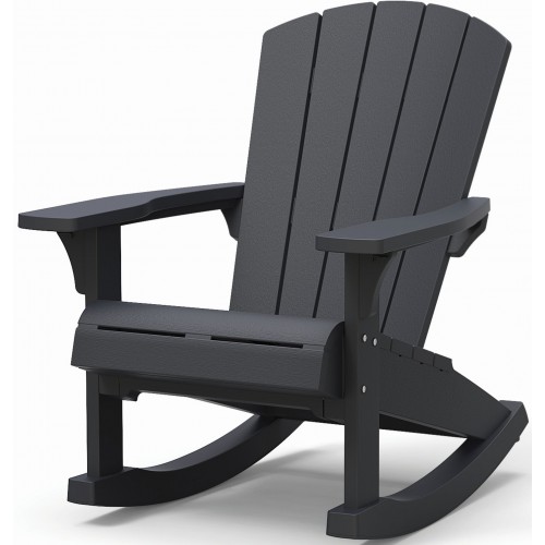 KETER ROCKING ADIRONDACK Křeslo, 92 x 80,5 x 100,5 cm, grafit 17211446