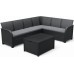 KETER ROSALIE 6 SEATER CORNER Set zahradní s úložným stolem, grafit/šedá 17210762