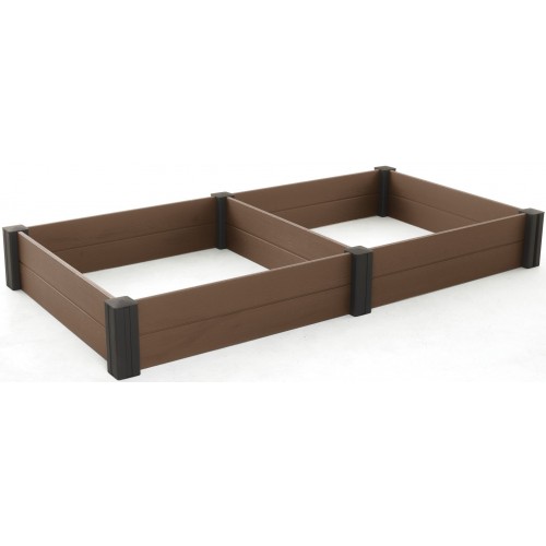 KETER VISTA MODULAR DUO Vyvýšený záhon, 121,5 x 121,5 x 27 cm (2x), hnědý 17210708