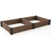 KETER VISTA MODULAR DUO Vyvýšený záhon, 121,5 x 121,5 x 27 cm (2x), hnědý 17210708