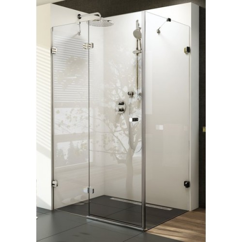 RAVAK BRILLIANT BSDPS-90/90 L sprchové dveře dvojdílné a stěna transparent 0UL77A00Z1