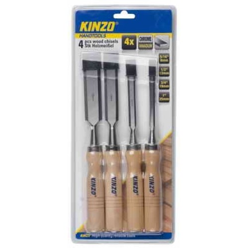 KINZO - sada dlát 8,12,19,25mm CrV 72044