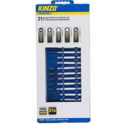 KINZO - sada minišroubováků 21 ks 71917 KINZO - sada minišroubováků 21 ks 71917