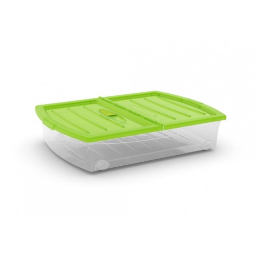 KIS SPINNING BOX XL 56L 77x58,5x17,5cm transparent / zelené víko