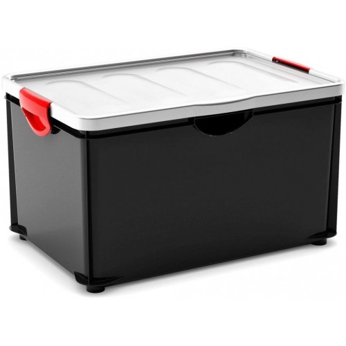 KIS CLIPPER BOX XL 60L 58x39x33,5cm černý/šedé víko