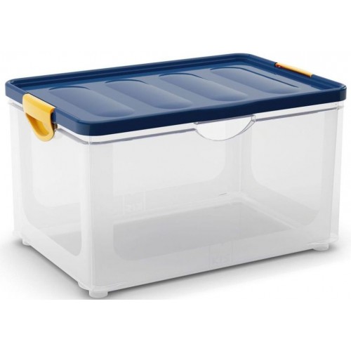 KIS CLIPPER BOX XL 60L 58x39x33,5cm transparentní/modré víko