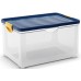 KIS CLIPPER BOX XL 60L 58x39x33,5cm transparentní/modré víko