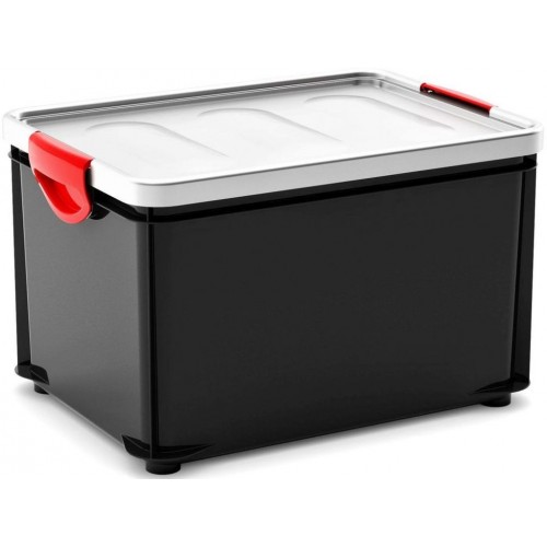 KIS CLIPPER BOX L 33L 47x33,5x28,5cm černý/šedé víko KIS CLIPPER BOX L 33L 47x33,5x28,5cm černý/šedé víko
