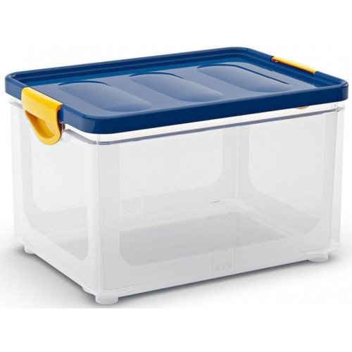 KIS CLIPPER BOX L 33L 47x33,5x28,5cm transparentní/modré víko