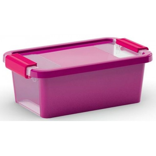 KIS BI BOX XS 3L 26,5x16x10cm fialový/transparent