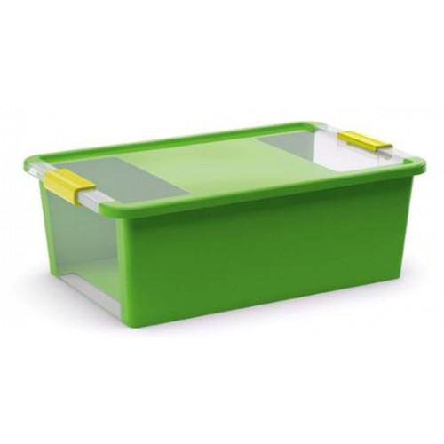 KIS BI BOX M 26L 55x35x19cm zelený/transparent
