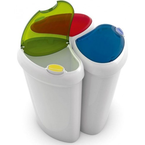 KIS LOTUS BIN odpadkový koš sada 3x 36x26x55cm 30L 3062200