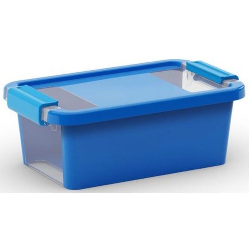 KIS BI BOX XS 3L 26,5x16x10cm modrý/transparent