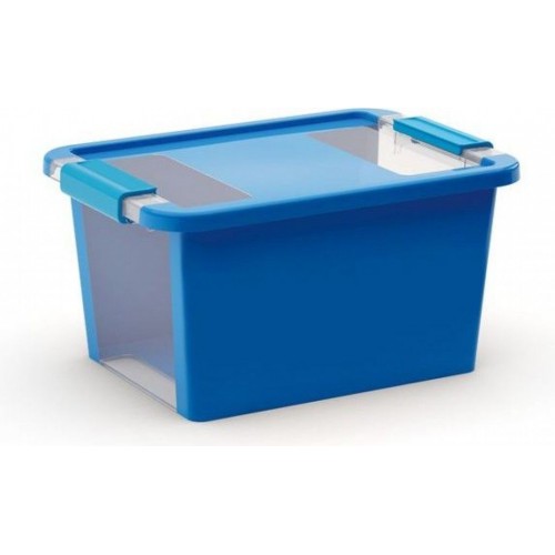 KIS BI BOX S 11L 36,5x26x19cm modrý/transparent