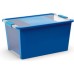 KIS BI BOX L 40L 55x35x28cm modrý/transparent