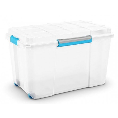 KIS SCUBA BOX XL 110L 73,5x44,5x46cm transparent / modrý