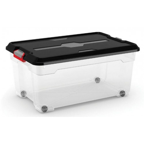 KIS MOOVER BOX L 45L 58x38x27cm transparent/černý