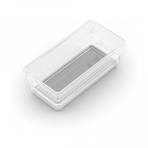 KIS SISTEMO 2 Organizér 7,5x15x5cm transparent/šedý KIS SISTEMO 2 Organizér 7,5x15x5cm transparent/šedý