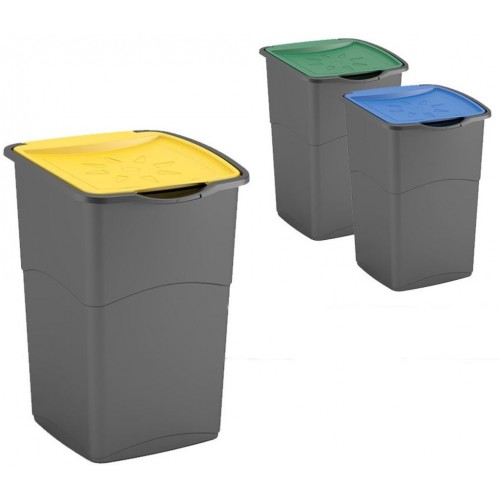 KIS KORAL 3x47L Set 3 odpadkových košů pro recyklaci