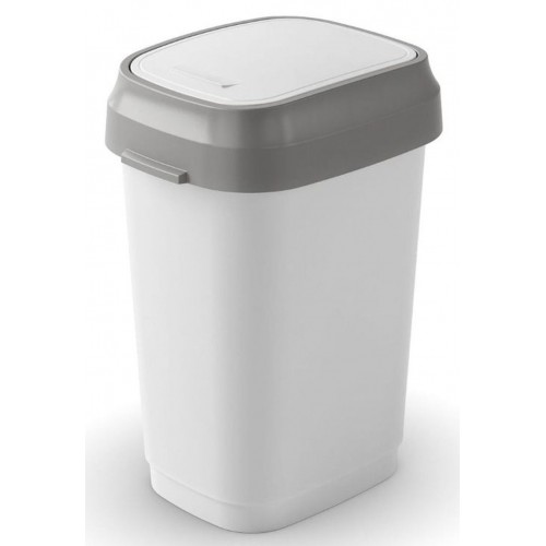 KIS DUAL SWING BIN S 10L odpadkový koš 19x25x33cm bílý KIS DUAL SWING BIN S 10L odpadkový koš 19x25x33cm bílý