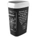 KIS DUAL SWING BIN STYLE L 50L COFFEE MENU odpadkový koš 31x42x62cm