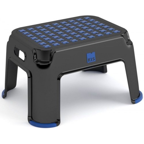 KIS PREMIUM Plastová stolička 36x43x24cm černá/modrá
