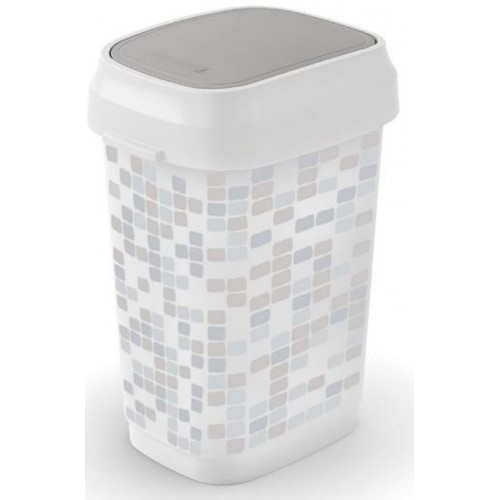 KIS DUAL SWING BIN STYLE S 10L MOSAIC odpadkový koš 19x25x33cm