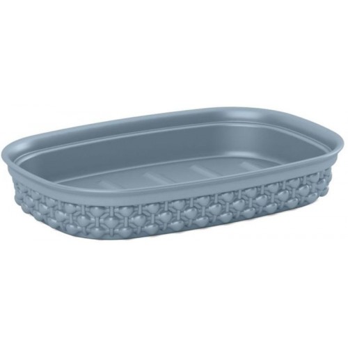 KIS FILO miska na mýdlo 15x10x3cm kouřově šedá