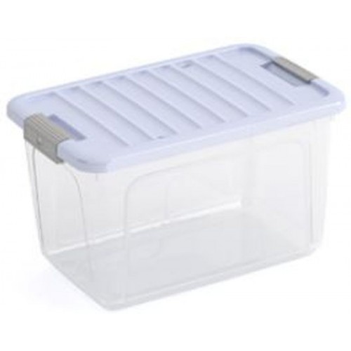 KIS W BOX S 15L 38x25x23cm transparentní/sv. modré víko
