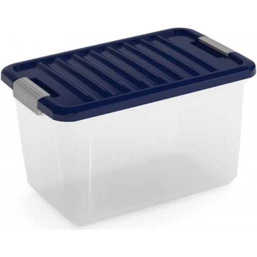 KIS W BOX S 15L 38x25x23cm transparent/modrá indigo KIS W BOX S 15L 38x25x23cm transparent/modrá indigo